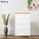 AKSEL CHEST 4 DRAWER WHITE