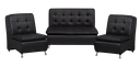 SOFA SET MARVEL 211 SEAT OSCAR BONIA BLACK