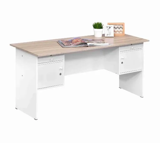 OFFICE DESK 0201 SONOMA OAK LIGHT / WHITE