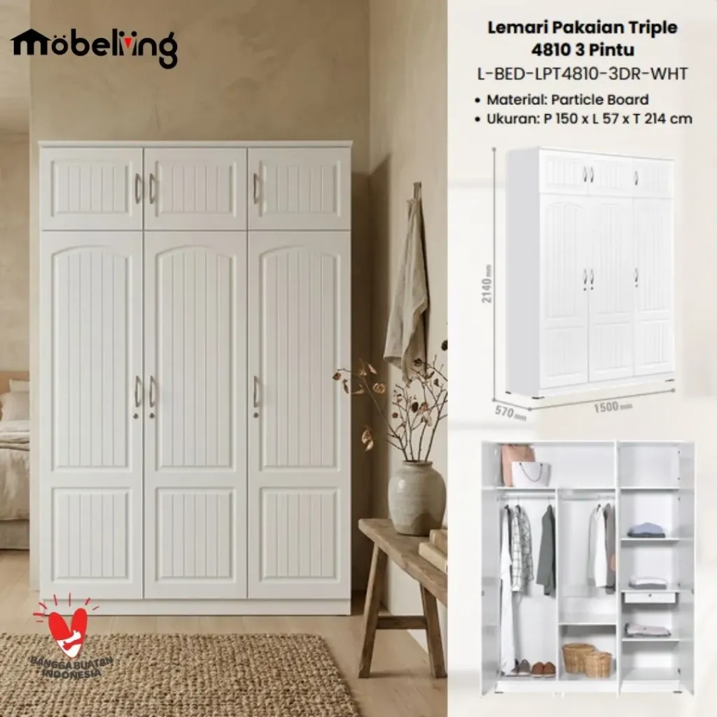 LEMARI PINTU TRIPLE 3PX2