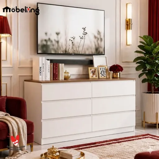 LILY 6 DRAWERS SNOOZE WHITE