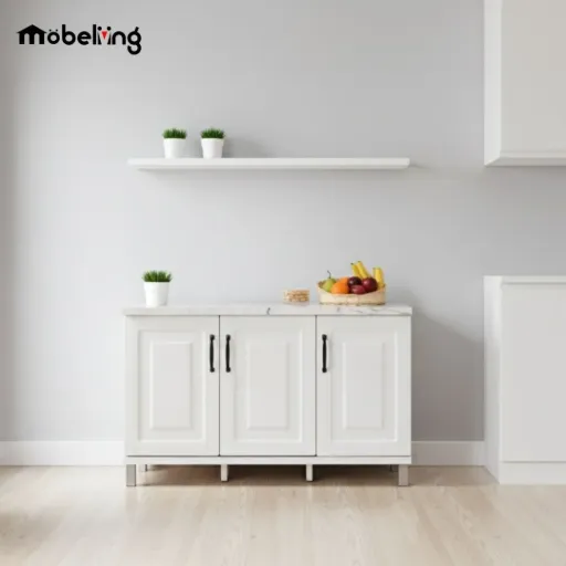 KITCHEN SET BAWAH 3 PINTU 0108 B WHITE