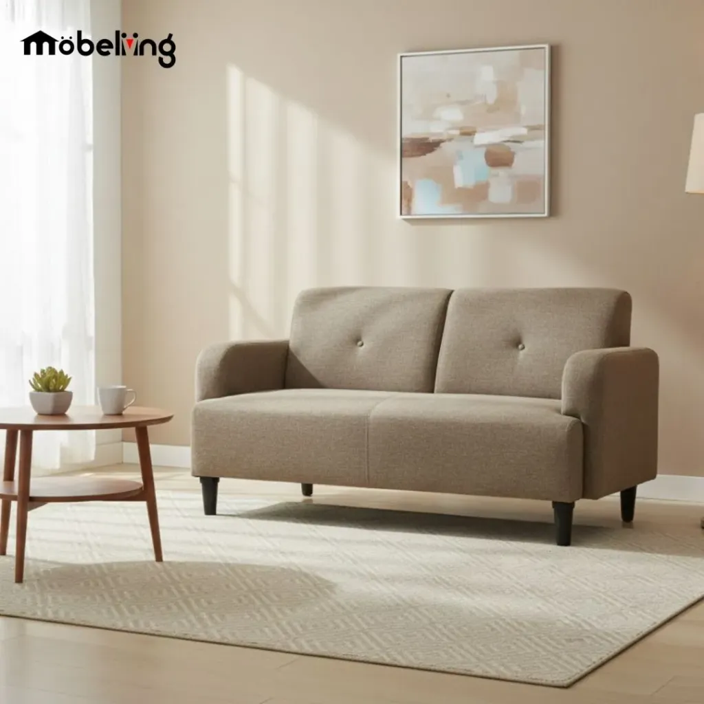 SOFA KIMMY 2 SEATER (BROWN 081)