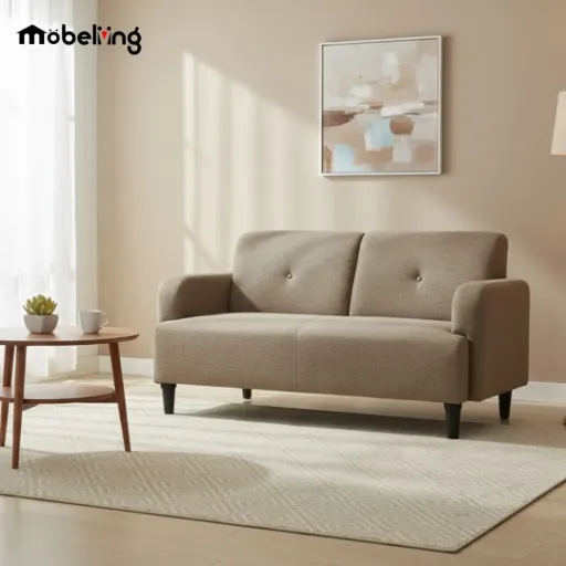 SOFA KIMMY 2 SEATER (BROWN 081)