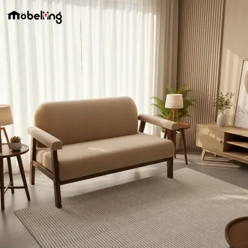 SOFA SIWON 2 SEATER (NAKAMA BROWN 180)