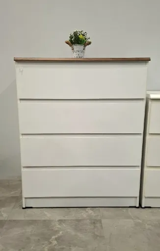 LILY 4 DRAWERS SNOOZE WHITE DM BROWN