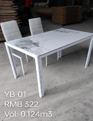 [IMP-DT-YB-01-WHT] DINING TABLE YB-01  130*70 CM WHITE