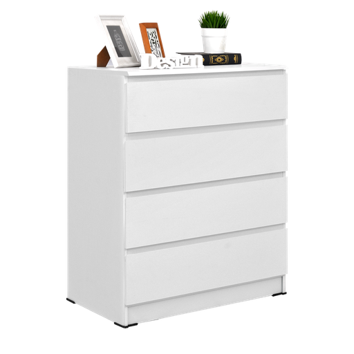 [L-LIV-CSD261301-4DW-WHT] LILY 4 DRAWERS SNOOZE WHITE