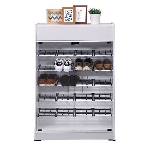 [L-SMO-LS0177-STD-WHT] LEMARI SEPATU 0177 WHITE