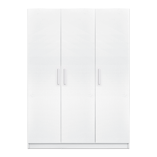 [L-BED-WRTLILY-3DR-WHT] WARDROBE LILY THREE DOORS WHITE