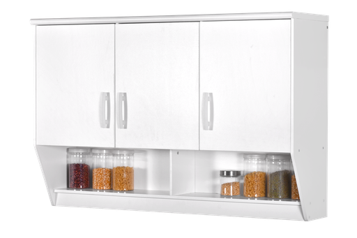 [L-DIN-KSALUNA-3DR-WHT] KITCHEN SET ATAS 3 PINTU LUNA PUTIH