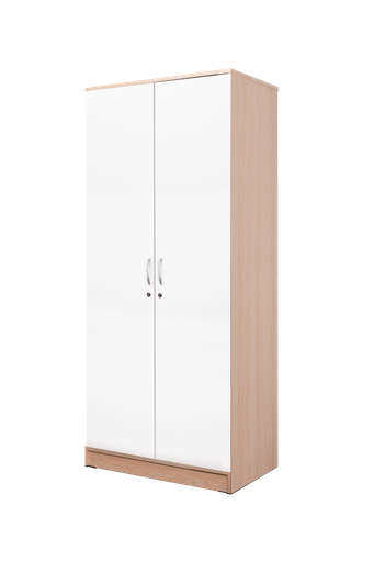 [L-BED-LPS261110-2DR-NTR] LEMARI PAKAIAN 2 PINTU 261110 NATURAL