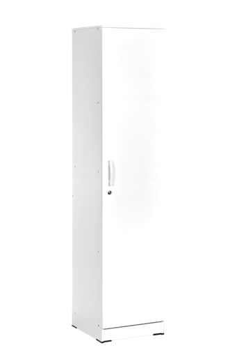 [L-BED-WRDMINIC-001-WHT] WARDROBE DOMINIC 1 DOOR WITH 4 RACK WHITE