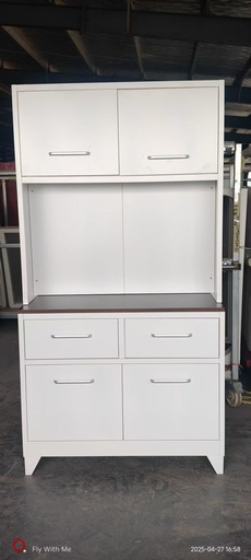 [I-DIN-KSC002-STD-WHT] STEEL KITCHEN SET 002 WHITE