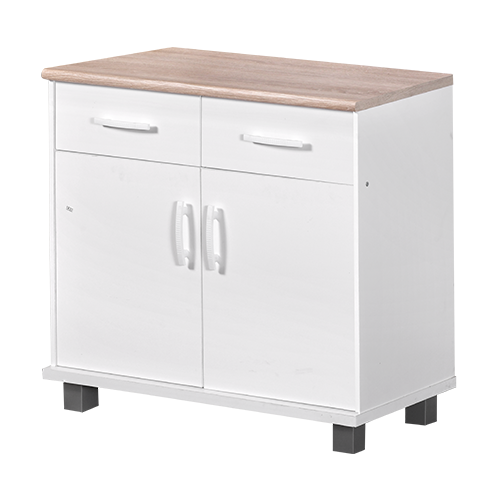 [L-DIN-KSBLUNA-2DR-WHT] KITCHEN SET BAWAH 2 PINTU LUNA PUTIH