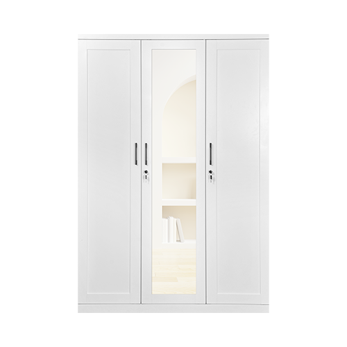 [L-BED-SWELEGAN-3DR-WHT] STEEL WARDROBE 3 DOOR ELEGANCE WHITE