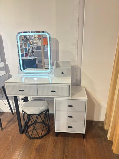 [L-BED-MRLUNA-STD-GRY] DRESSING TABLE LUNA GREY