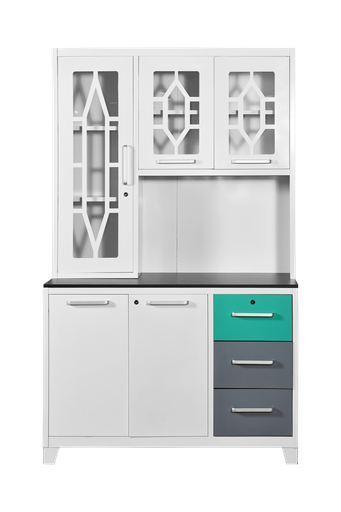 [L-DIN-KS66-STD-WHT] KITCHEN SET CABINET 66 WHITE